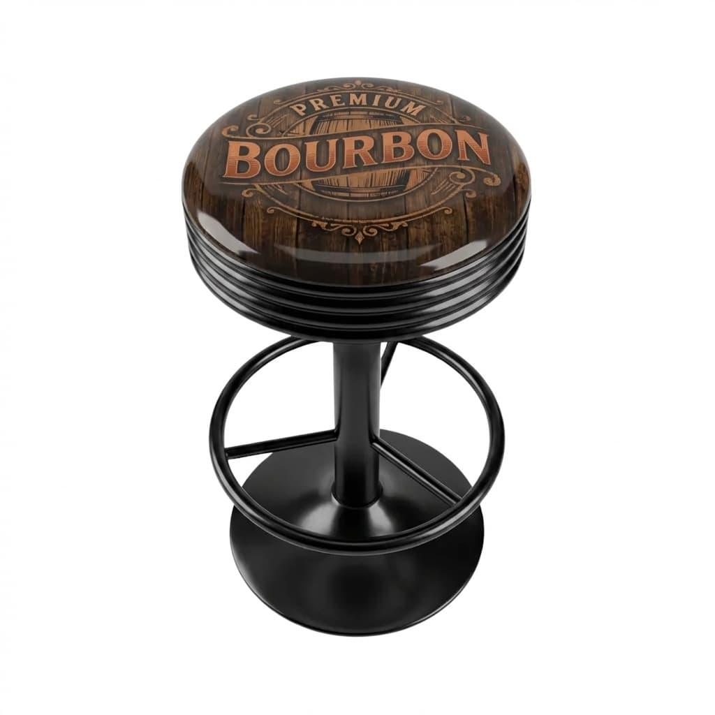 Bourbon Barrel custom bar stool
